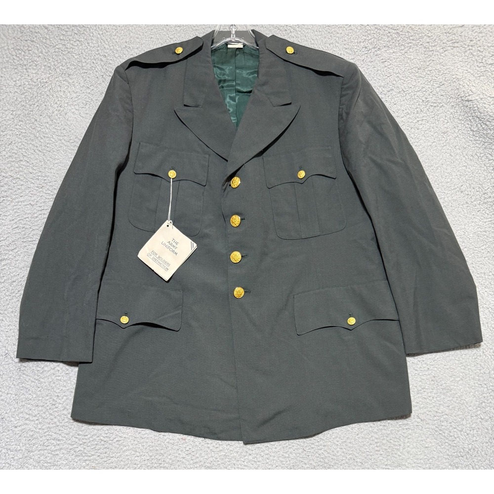NEW Vintage US Army Green Uniform Jacket Coat Size 48S